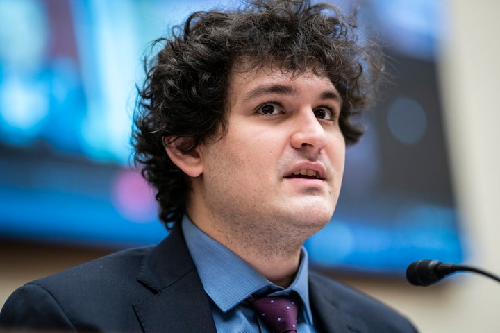 Sam Bankman-Fried, the founder of FTX, speaks during a House committee hearing on Dec. 08, 2021, in Washington.