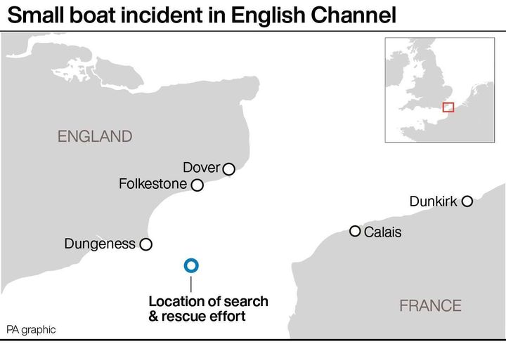 Small boat incident in English Channel