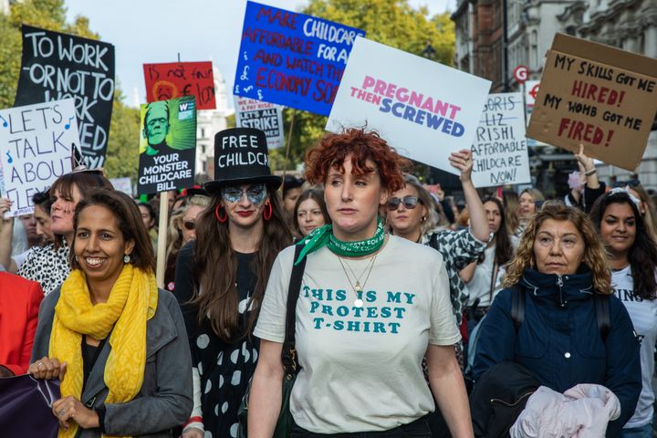 Thousands of parents took to the streets in October for the March of the Mummies, demanding rights for working mothers, childcare reforms, parental leave and flexible working.