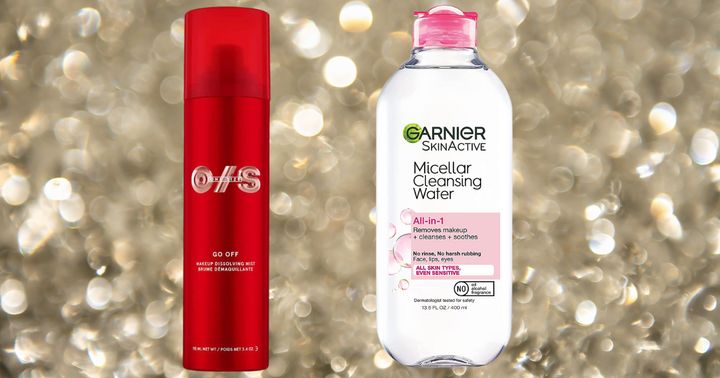 Left to right: One/Size by Patrick Starrr Go Off Makeup Dissolving Mist ($24) and Garnier micellar water ($7.97).