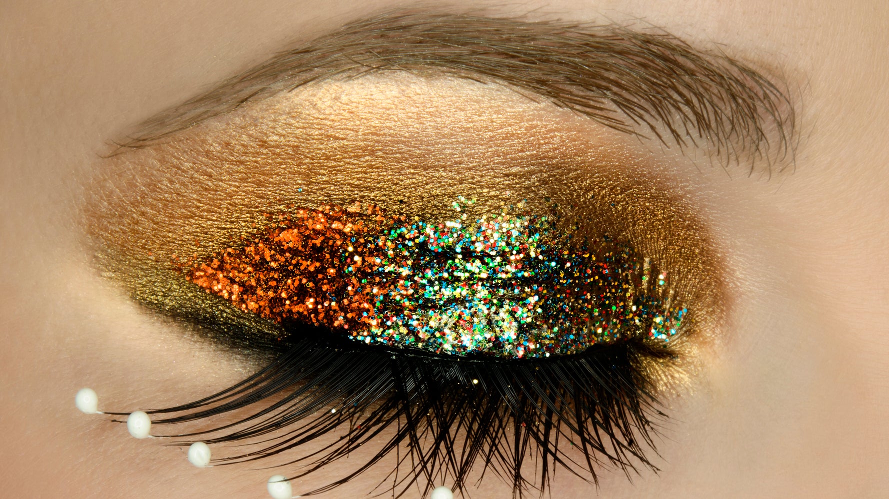 Shiny eye discount makeup