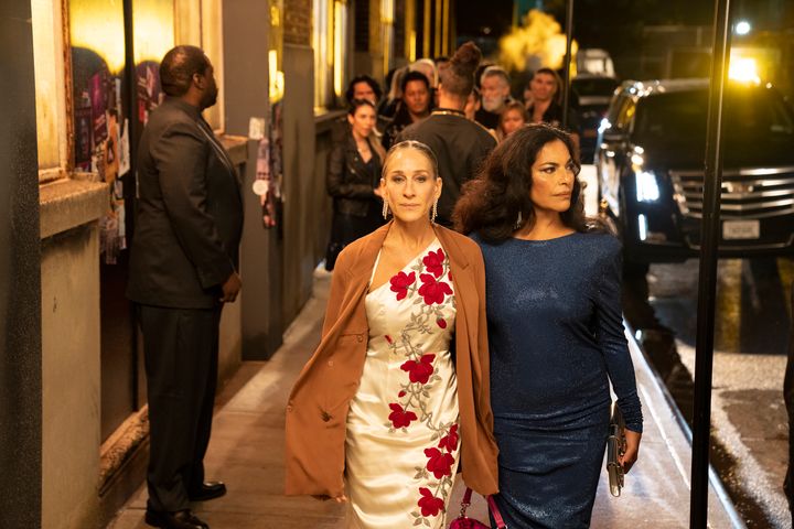 Sarah Jessica Parker and Sarita Choudhury in "And Just Like That..."