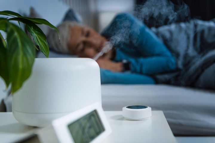 A cool-mist humidifier is one way to help relieve the congestion that comes with colds. 