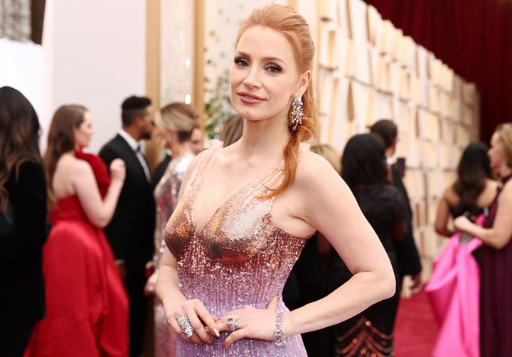 Jessica Chastain at the 2022 Academy Awards in March. 
