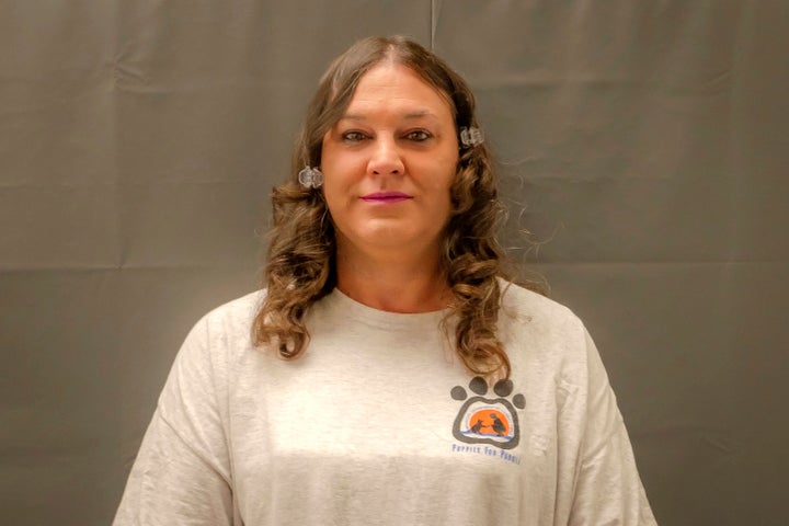 Amber McLaughlin, the first openly transgender woman set to be executed in the U.S., asked Missouri's Republican Gov. Mike Parson to spare her, on Monday, Dec. 12, 2022.(Jeremy S. Weis/Federal Public Defender Office via AP)