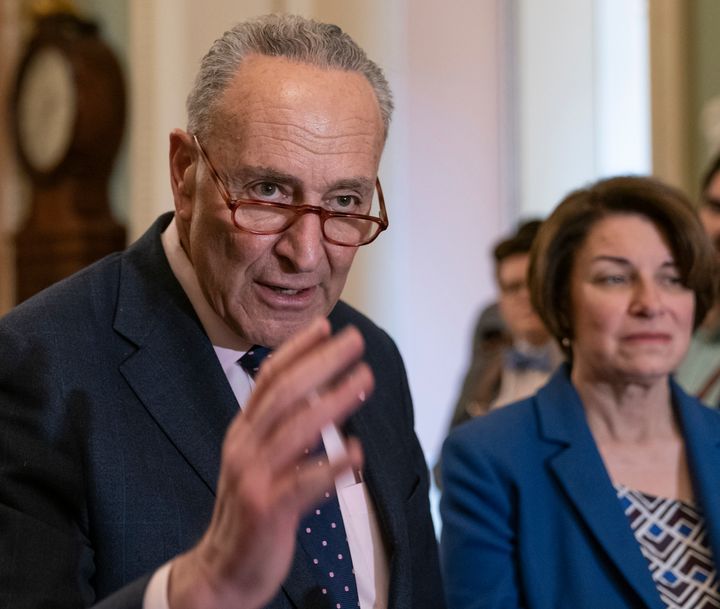 Senate Majority Leader Chuck Schumer (D-N.Y.) promised Sen. Amy Klobuchar (D-Minn.) a floor vote on her antitrust bill, but there is not one in the offing.