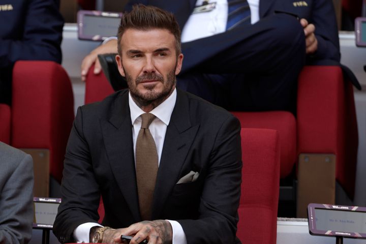 David Beckham pictured during the FIFA World Cup Qatar 2022 in Doha, Qatar.