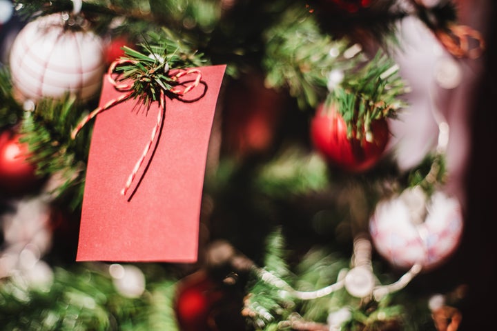 Christmas tree and wrapped gifts