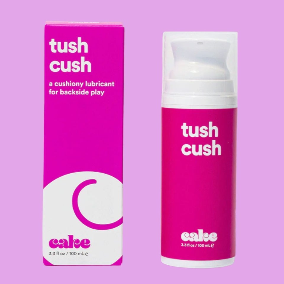 Hello Cake Tush Cush, Silicone and Water-Based Lubricant, Personal  Lubricant, Natural Lube for The Backside (3.3 Fl. Oz.)