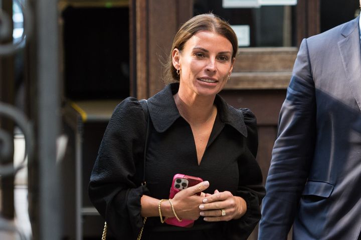 Coleen Rooney leaving court in May 2022