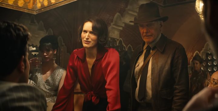 Phoebe Waller-Bridge and Harrison Ford in Indiana Jones And The Dial Of Destiny