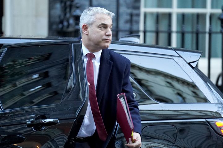 Steve Barclay arriving in Downing Street ahead of a cabinet meeting. 