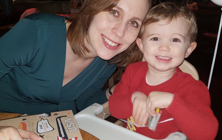 Emily and her son Alexander, who passed away unexpectedly last year.