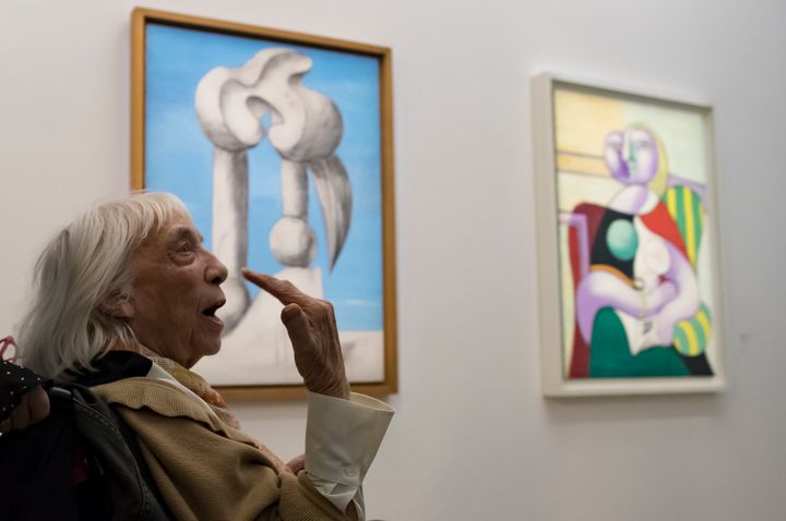 Η κόρη του Ισπανού ζωγράφου Πάμπλο Πικάσο, Μάγια στην έκθεση «Picasso 1932: Erotic Year» στο μουσείο Πικάσο στο Παρίσι.