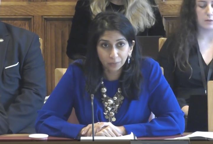 Suella Braverman said the cost of housing asylum seekers in hotels was "unacceptable".