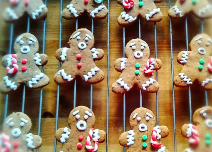 Galletas de jengibre veganas.