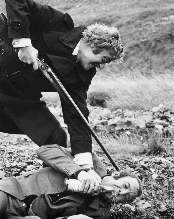 Hodges' adaptation of "Get Carter" (1971) turned Michael Caine (left) into a movie star.