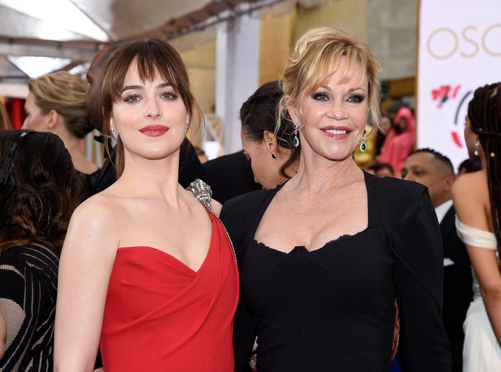 Nepo baby Dakota Johnson with her mother, actress Melanie Griffith