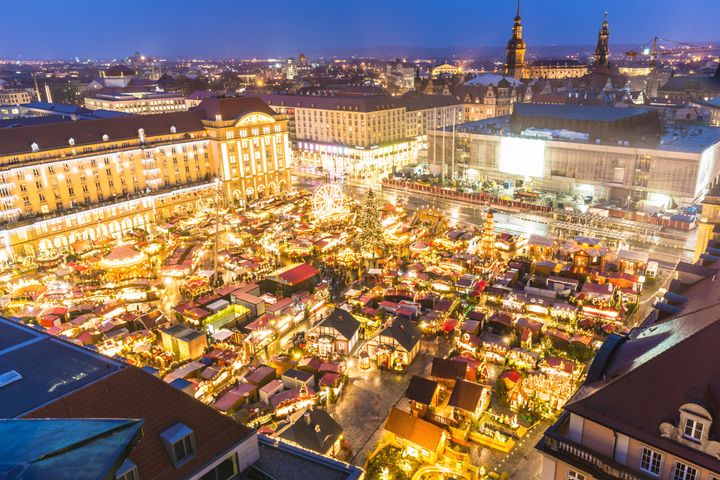 Χριστουγεννιάτικη αγορά στην Δρέσδη. 