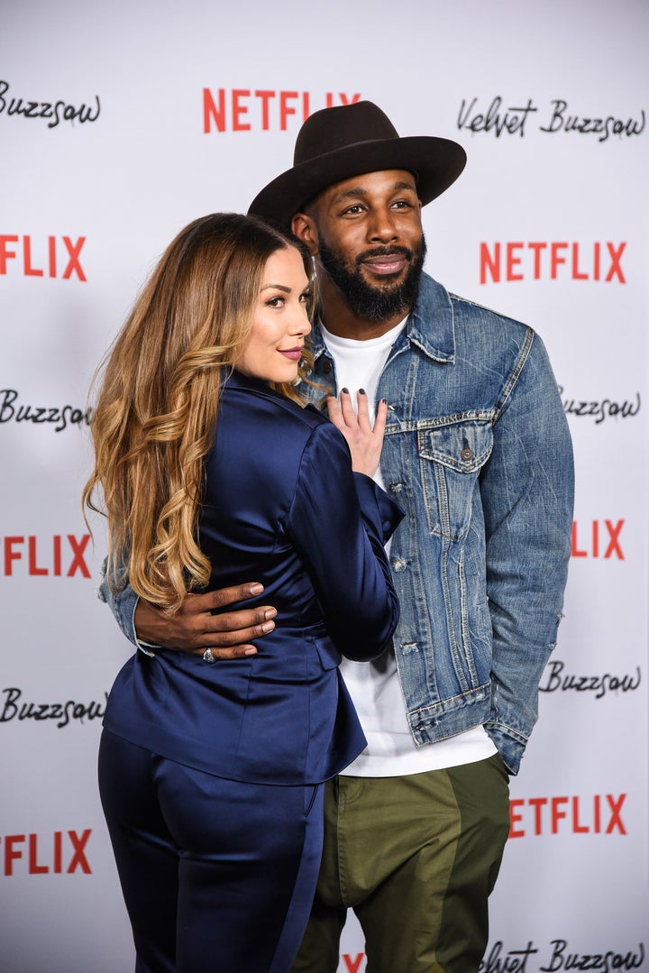 Allison Holker Boss and Stephen Boss at American Cinematheque's Egyptian Theatre on January 28, 2019 in Hollywood, California.