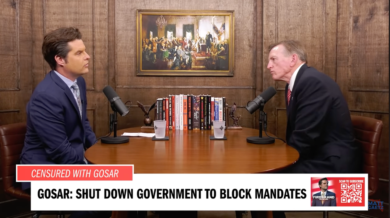 Far-Right Gang Of House Members Will Hold Power Over Their Caucus 2 far-right gang of house members will hold power over their caucus Gaetz talks to Rep. Paul Gosar (R-Ariz.) during an episode of Gaetz's podcast "Firebrand."