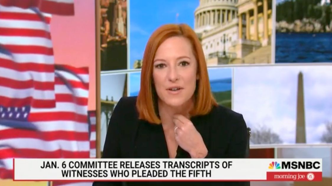 Jen Psaki Goes After Trump, Jan. 6 Witnesses For Leaning On 5th ...