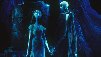 On the set of The Nightmare Before Christmas, a stop motion musical fantasy film written and produced by Tim Burton and directed by Henry Selick. (Photo by Touchstone Pictures/Sunset Boulevard/Corbis via Getty Images)
