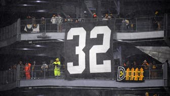 PITTSBURGH, PENNSYLVANIA - DECEMBER 24: Franco Harris #32 banner hangs in the stadium during the game against the Las Vegas Raiders at Acrisure Stadium on December 24, 2022 in Pittsburgh, Pennsylvania. (Photo by Justin Berl/Getty Images)