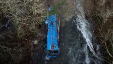 7th Body Found After Bus Plunged Off Bridge Into River In Spain 7th Body Found After Bus Plunged Off Bridge Into River In Spain