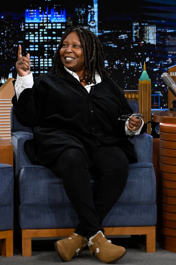 Actress Whoopi Goldberg during an interview on Tuesday, November 29, 2022, the Hon "The Tonight Show" hosted by Jimmy Fallon.  The co-host of "The view" claimed in a recent interview that the Holocaust was not originally about race. 