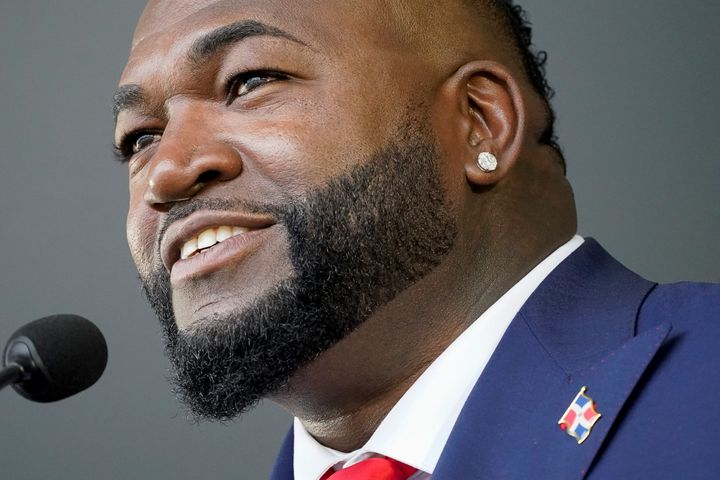 Authorities confirmed Tuesday, Dec. 27, that a Dominican court convicted 10 people involved in the 2019 attempted killing of former the Red Sox baseball star, Ortiz. (AP Photo/John Minchillo, File)