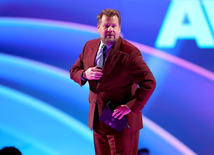 James Corden on stage at this year's People's Choice Awards
