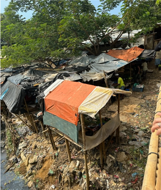 バングラデシュ・コックスバザール近郊のウキヤ難民キャンプ