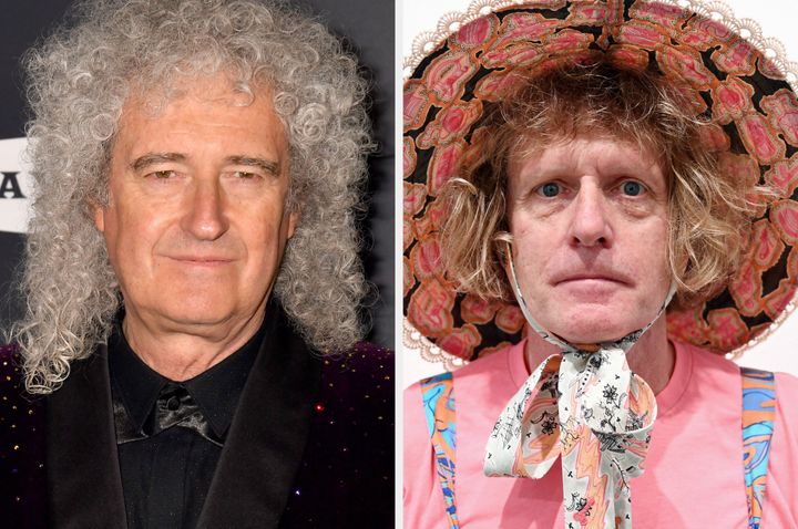 (L-R) Brian May and Grayson Perry