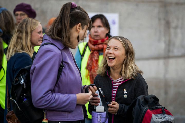 Σε διαδήλωση για το κλίμα στην Στοκχόλμη τον Σεπτέμβριο του 2022.