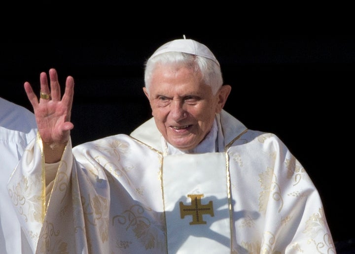 FILE - Pope Emeritus Benedict XVI, the German theologian who will be remembered as the first pope in 600 years to resign, has died, the Vatican announced Saturday. He was 95.