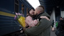 Despite War, Some Ukrainian Families Reunite For New Year Despite War, Some Ukrainian Families Reunite For New Year
