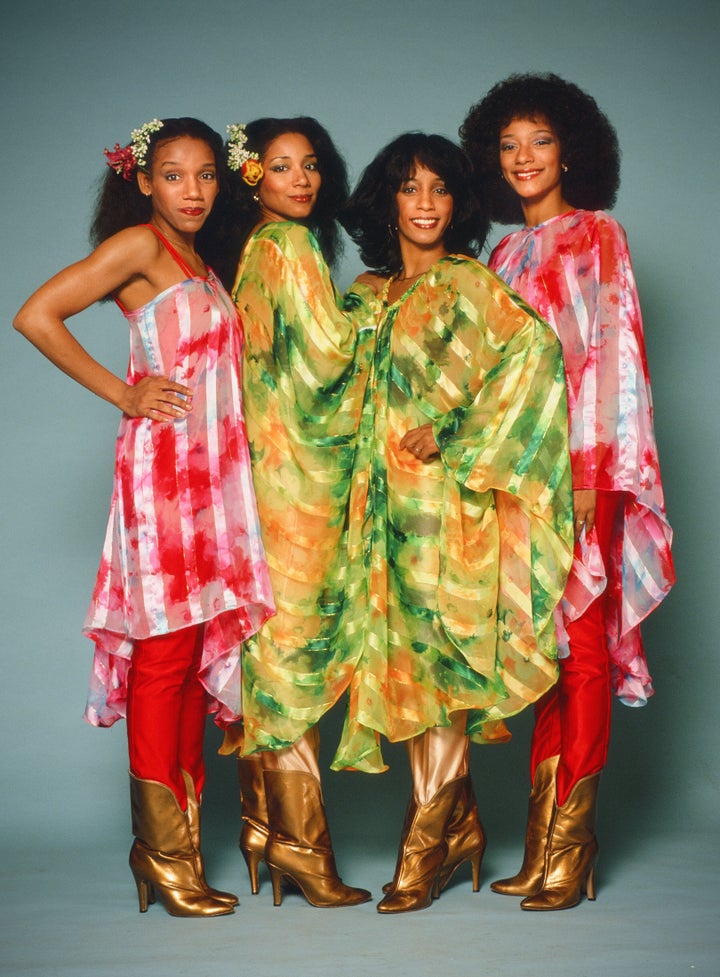 The Pointer Sisters pictured during the early years of their chart success