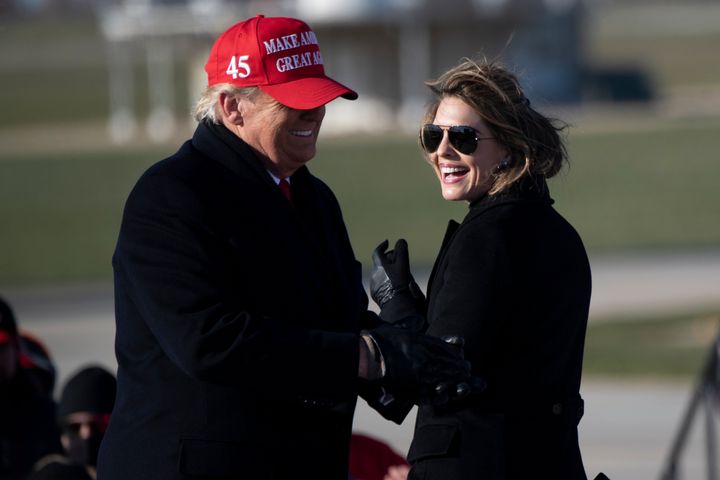 Hope Hicks lugs Louis Vuitton bag as she ditches DC for the weekend