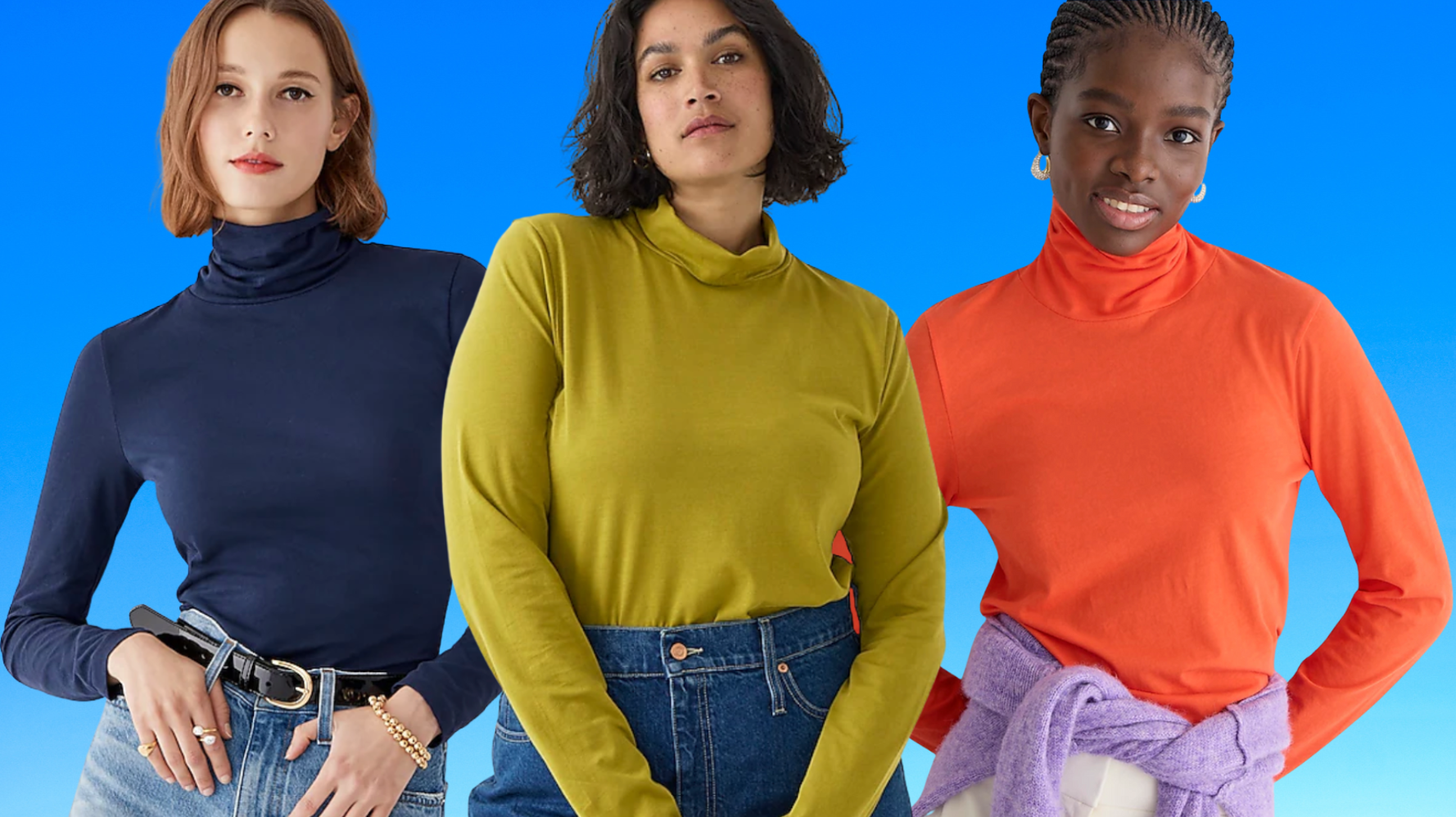 Black top tissue turtleneck