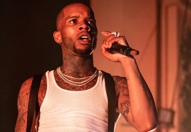 Tory Lanez at Brixton Academy on Sept. 25, 2018, in London, England. When insecurity and fragility permeate every fiber of a man’s being, it manifests itself in relatively benign behavior. But, in Lanez’s case, someone got shot. 