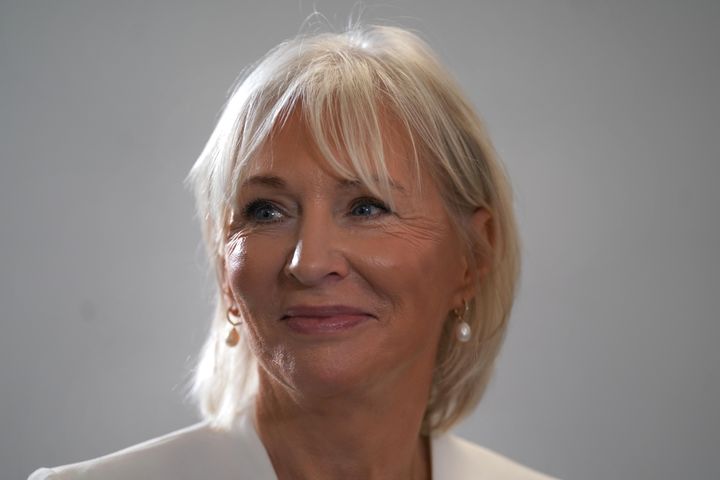 Nadine Dorries at the launch of Liz Truss's campaign to be Conservative Party leader.