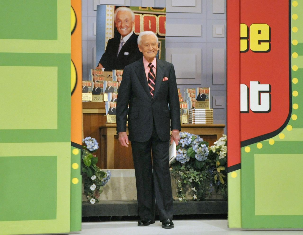 Barker makes a special appearance at the "Price Is Right" studio in Los Angeles on March 25, 2009.