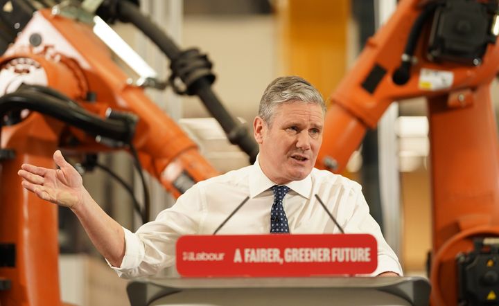 Labour leader Sir Keir Starmer speaks during a visit to UCL at Here East, Queen Elizabeth Olympic Park, London. Picture date: Thursday January 5, 2023.