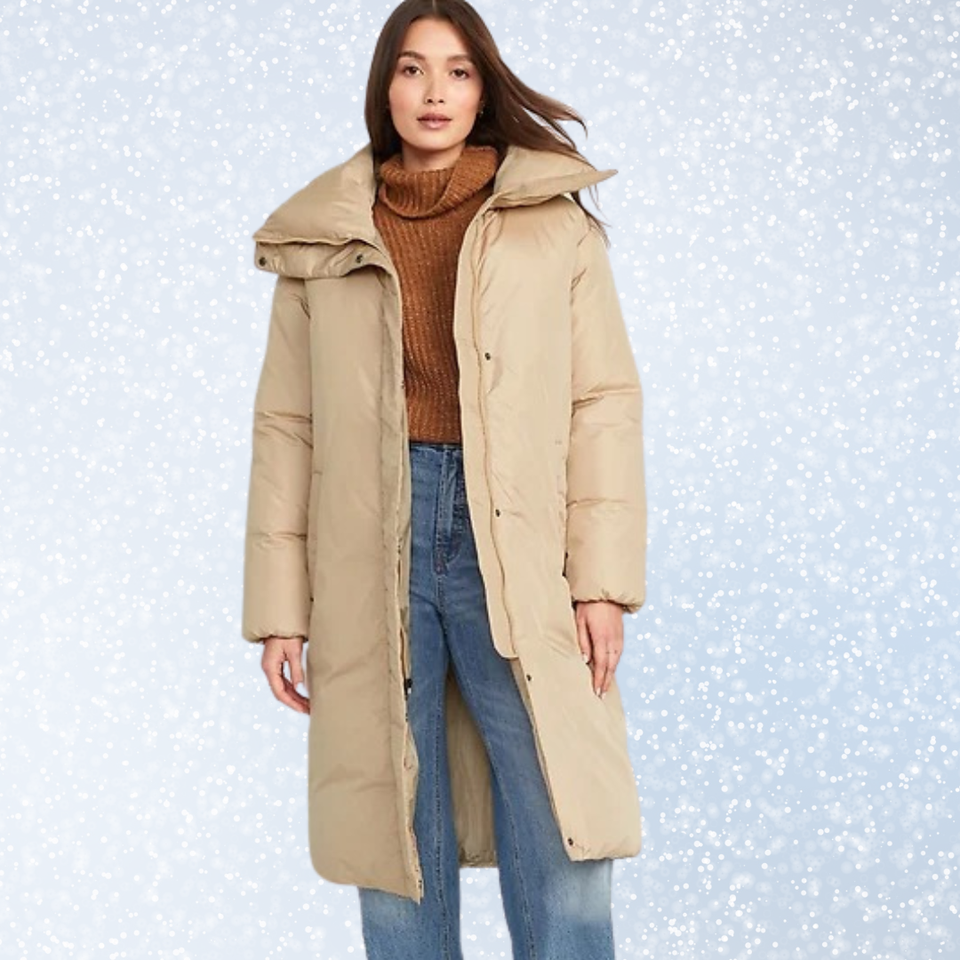 Old Navy water-resistant duvet puffer coat