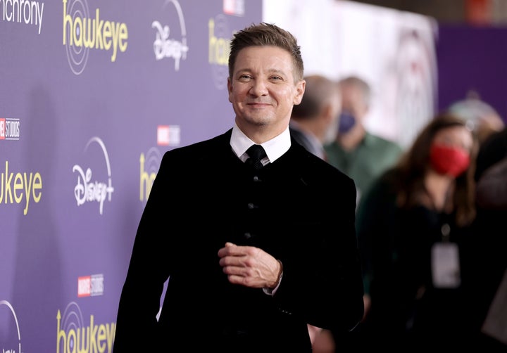 Jeremy Renner at Marvel Studios' Los Angeles Premiere of "Hawkeye" on Nov. 17, 2021, in Los Angeles, California. He was injured on New Year's Day while plowing snow on his Reno, Nevada, property and was airlifted to a local hospital. 