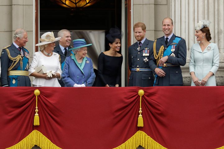 The British royal family in July 2018. 