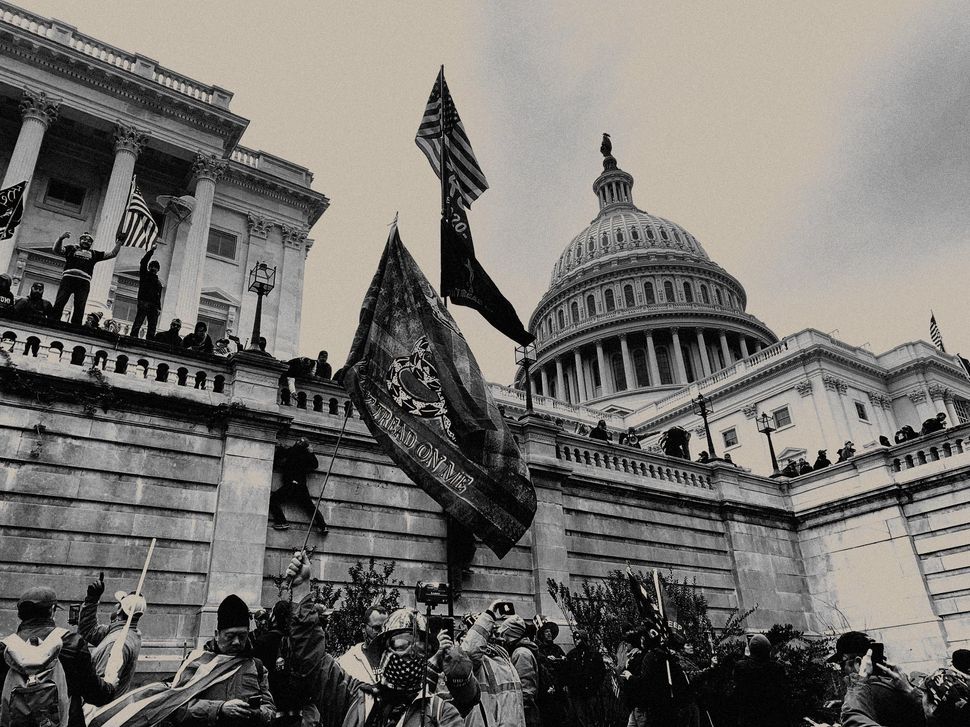 Supporters of Donald Trump breach the U.S. Capitol on Jan. 6, 2021, in support of the president's false and baseless claims that he won the 2020 election.