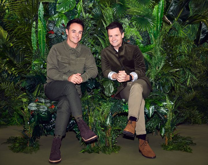 Ant and Dec posing in the jungle ahead of I'm A Celebrity's launch in 2019