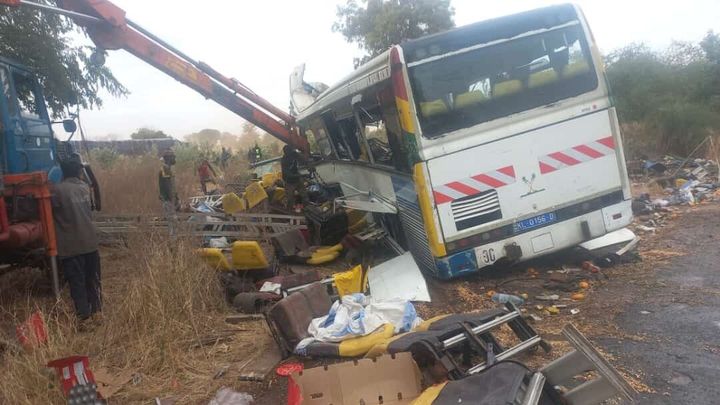A bus accident in Kaffrine, central Senegal, early Sunday killed at least 40 people and left dozens more injured, the country's president said.
